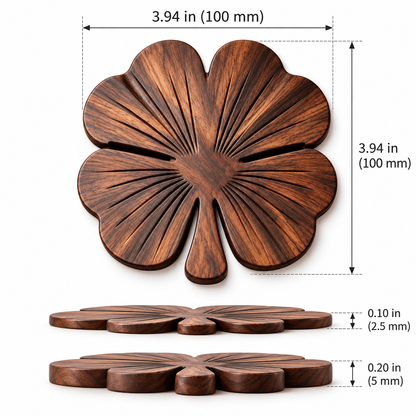 Three-Leaf Clover Coaster