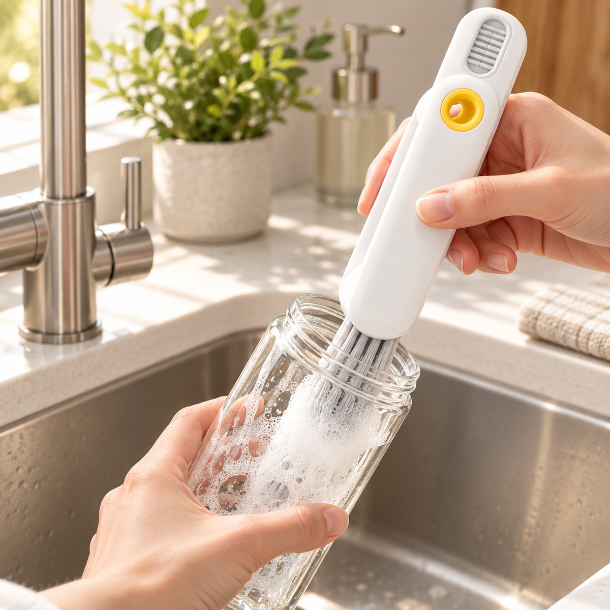 Multi-Function Cup Brush